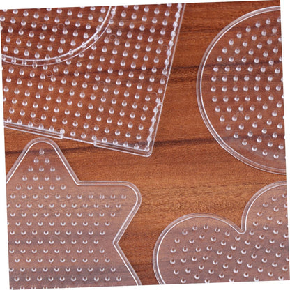 HANABASS 14pcs Pindou Template Set Bead Busy Board Pop Beads Jewelry Making Supplies for Boys and Girls DIY Educational Tool Random Style