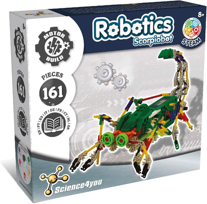 Science4you Robotics Betabot - Stem Robotics Kit for Kids 8-12+, 126 Pieces Included, Robot Building Kit for Kids, Robot Toys, Game, Gift for Boys and Girls Ages 8 9 10 11 12+