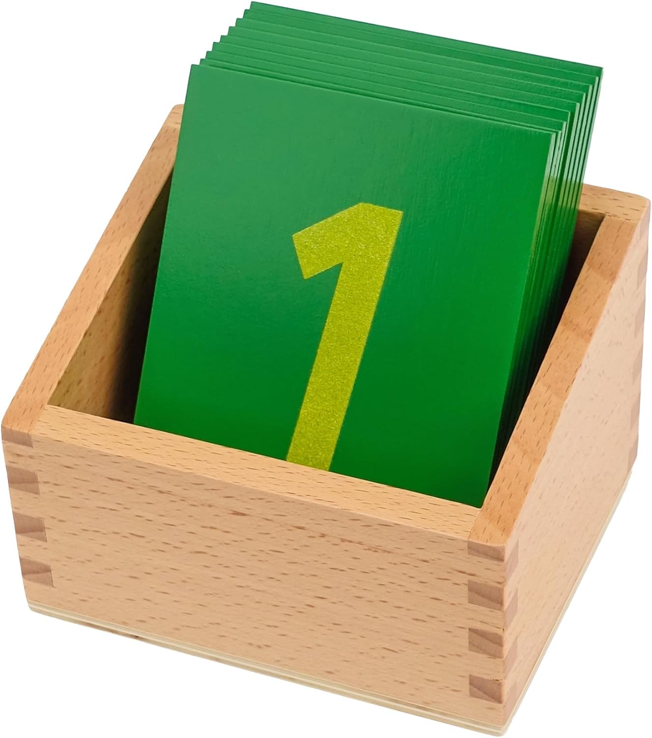 Hidoggy Montessori Sandpaper Numbers 0-9 Cards with Box Sandpaper Numerals for Toddlers Kids