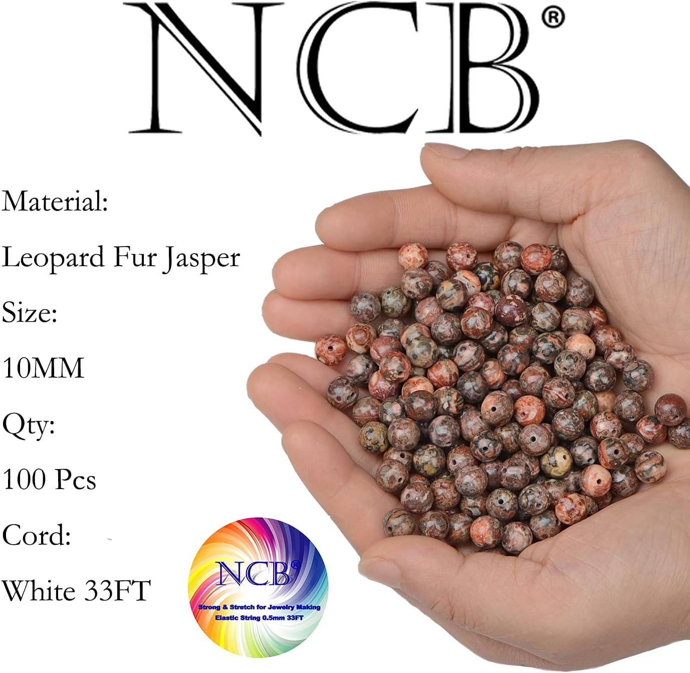 NCB 100pcs Original Natural Stone Beads Gemstone Round Loose Beads 6mm 8mm 10mm (Blue Aventurine, 6mm 100Beads) - Colors A