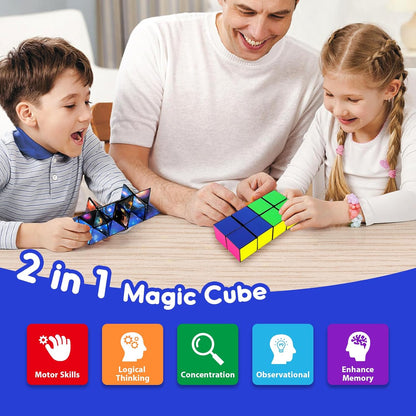 Luaxkpi Toys for Boys Age 8-12 Gifts for 9 10 11 12 Year Old Boy Girls, Infinity Cube Fidget Toy for Kids Ages 8-10 Star Cubes for Boys Girl Toys 10-12 Years Old Birthday Presents Gift Ideas