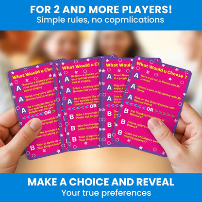 QUOKKA Board Games for Kids 8-12 – Family Games for Kids and Adults – What Would You Choose – 500+ Questions – Original Edition – Fun Card Game for Family Night