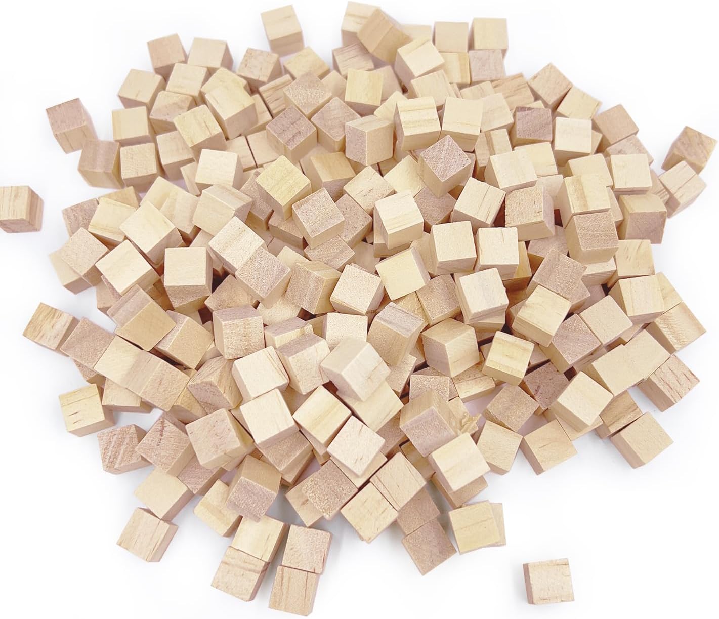 Unfinished Wooden Blocks 1 inch, Pack of 50,Small Wooden Cubes for Arts and Crafts – DIY - Photo Blocks- Plain Wooden Blocks