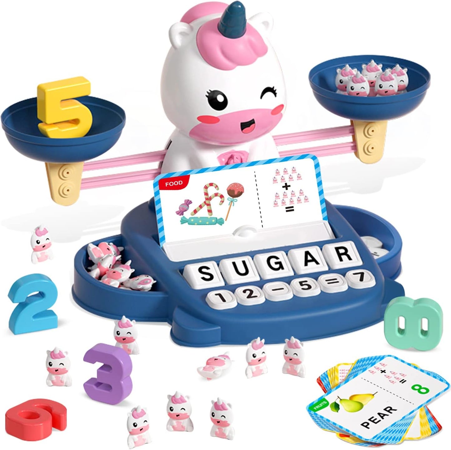 HOPEEYE Dinosaur Kindergarten Preschool Learning Activities Math Counting Matching Letter Toys - Toddler Educational Toys for 3 4 5 6 7 Year Olds Boys Birthday Gift Games for Kids Ages 5-7 3-5