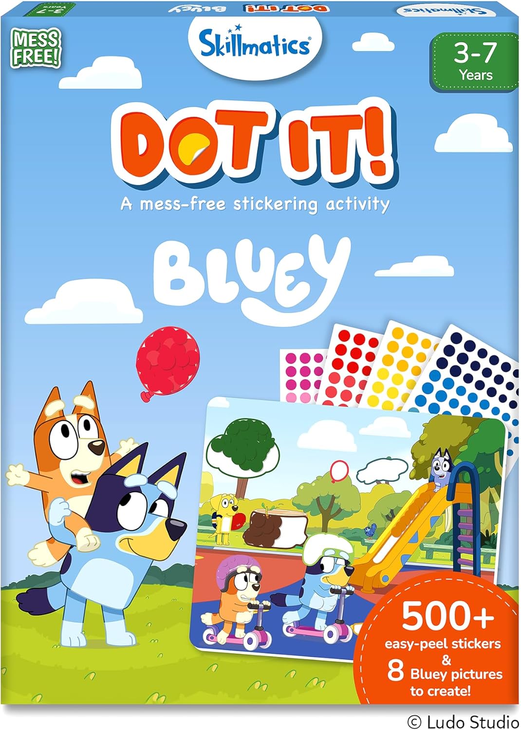 Skillmatics Dot It Sticker Art - Disney Princess, Mess-Free Fun for Kids, 500+ Stickers, Craft Kits, DIY Scrapbooking Activity, Gifts for Girls & Boys Ages 3, 4, 5, 6, 7