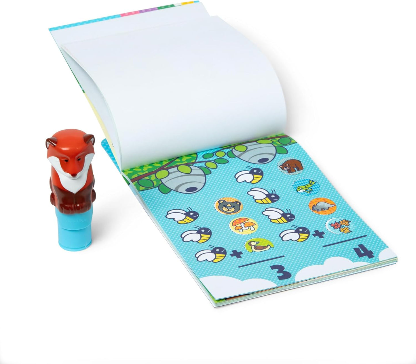 Melissa & Doug Sticker Wow!™ 24-Page Activity Pad and Sticker Stamper, 300 Stickers, Arts and Crafts Fidget Toy Collectible Character – Sea Turtle - for Kids Ages 3+ - FSC Certified