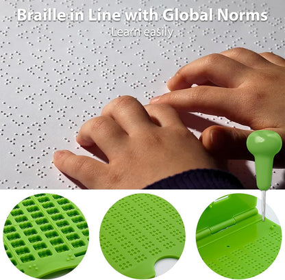 The Blind Abacus - Professional 15-Row Braille Learning Tool with Tactile Signs, ABS Material - Ideal for Math Concept Learning (14+ Years Old and Above to use)