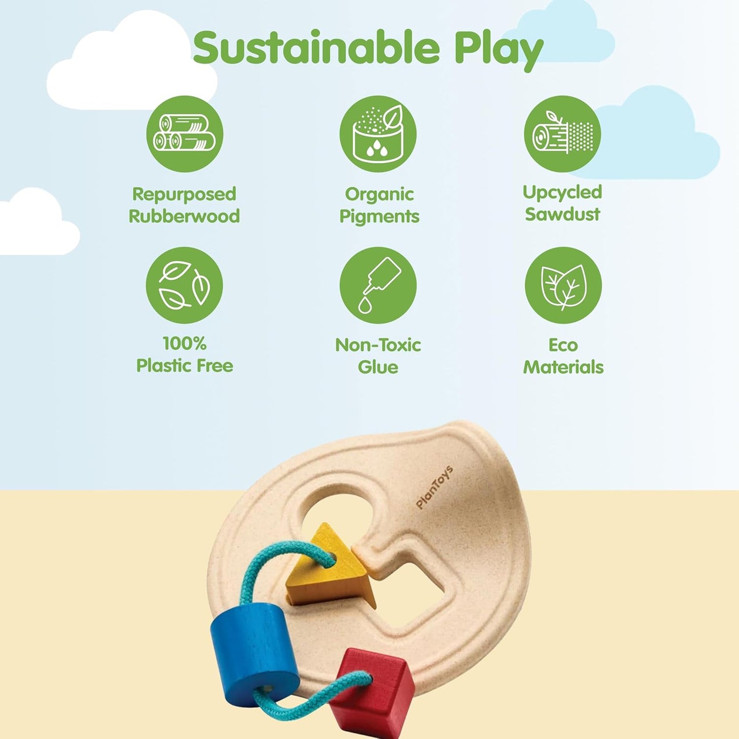 PlanToys® Shape and Sort It Out Bin Wooden Montessori Shape Matching Toy | Fine Motor, Problem Solving and Early Math Learning Activity | Eco Friendly Educational Sorting Toy