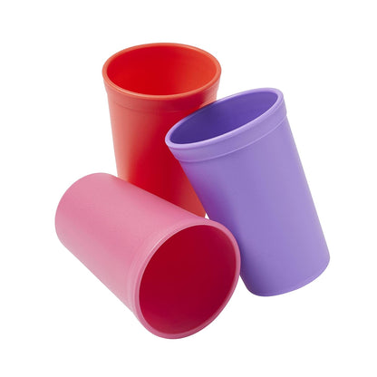ECR4Kids My First Meal Pal Drinking Cups, Kids Plastic Tableware, Stackable And Dishwasher Safe, Stackable Tumblers For Baby, Toddler And Child Feeding, 3-Pack - Tropical