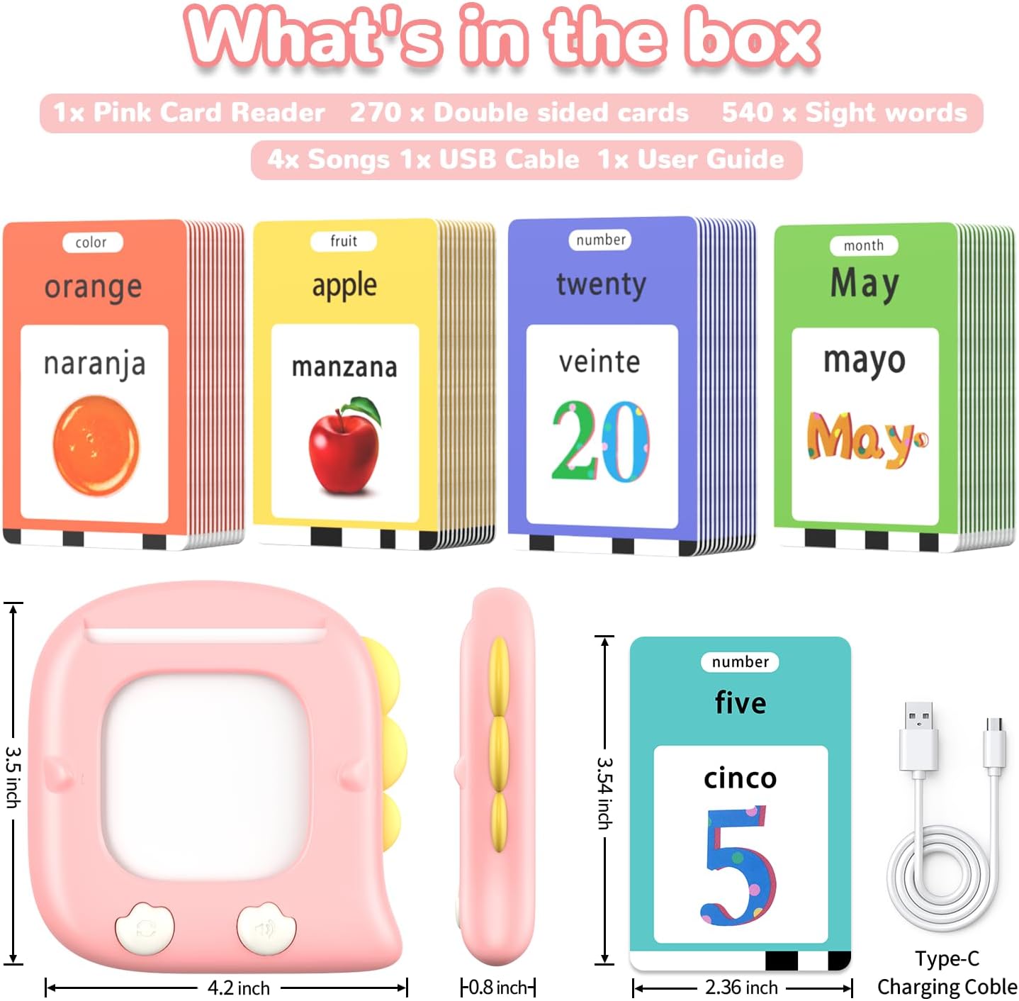 Kidzdo Dinosaur Sight Words Talking Flash Cards for 2 3 4 5 6 Years Old Boys and Girls, Easter Stuff Birthday Gifts for Toddler, Pocket Speech Learning Toys Helps Language Delay Kids, Green