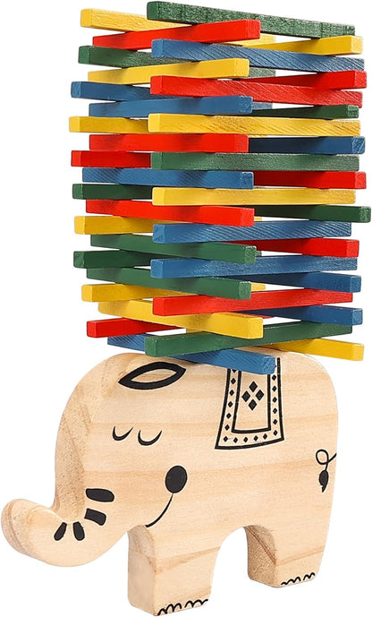 GOTHINK Wooden Balancing Pendulum Game, 42PCS Montessori Balancing Toys for Kids and Adults, Interactive Educational Toy for Children's Gift, Perfect for Parties & Travel