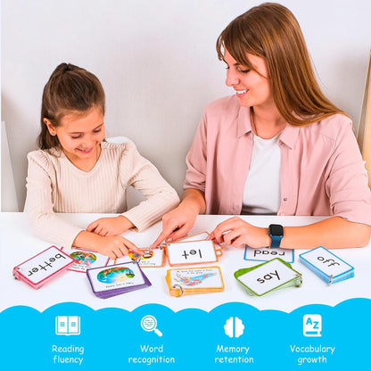 250 Sight Words Flash Cards for Kindergarten with Pictures, Dolch Sight Words Pre-K for Toddlers 3 4 5 6 7 8 Years, High Frequency Words Reading Cards for Kids Ages 4-8, Preschool - Simply Magic