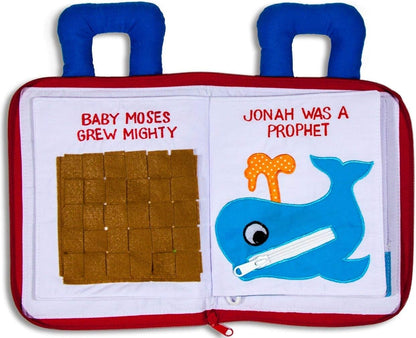 My Growing Season My Bible Quiet Book Interactive Fabric Activity for Kids | Educational Christian Toy for Toddlers & Preschoolers | Travel-Friendly and Sensory-Rich Soft Book