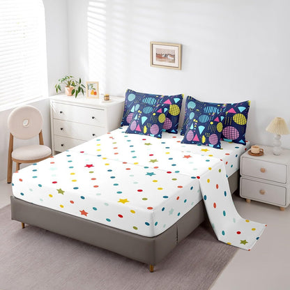 Erosebridal Chemical Equation Bed in a Bag Queen Comforter Set 7 Piece,Chemistry Bedding Sets Science Students Learning Gift Sheet Set with Comforter,Molecular Formula Education Bed Set - Colors A