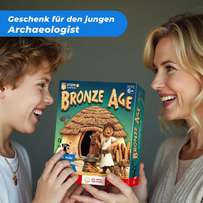 EDUMAN Stone Ages Fossil Dig Kit for Kids, Dig it Up Ancient Creatures Kit, Archaeology Kits with Mining Kit Tools, Educational Toys & Stem Toys for Kids Age 6 for Boys Girls