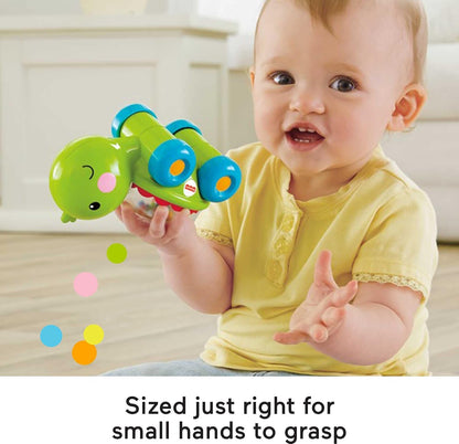 Fisher-Price Baby Toy Corn Popper Push-Along Vehicle with Sounds for Crawling Developmental Play Infants Ages 6+ Months