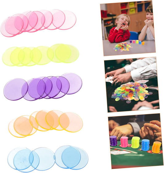 300pcs Bingo Counting Chips Markers for Gaming Parties Educational Activities Lightweight Convenient Bingo Game Props for Family Fun
