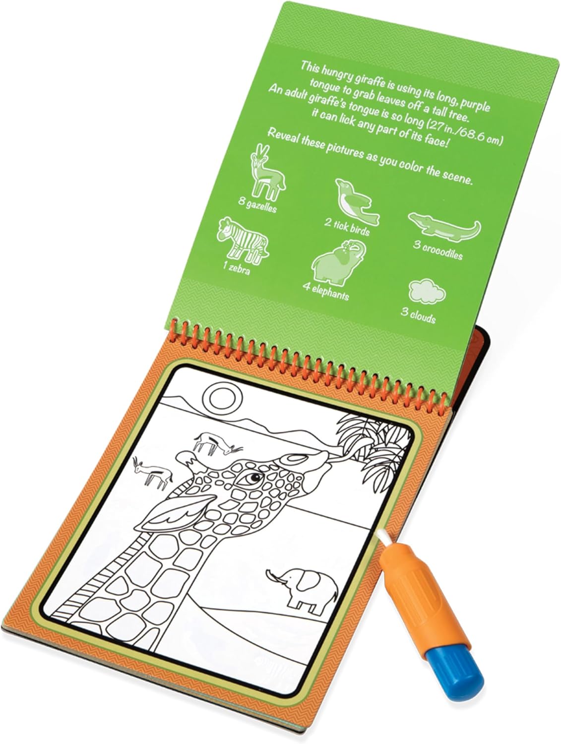 Melissa & Doug On The Go Water Wow! Mess Free Coloring Book, Reusable Water-Reveal Activity Pad, Dinosaurs, Travel Toys, Party Favors, for Toddlers & Kids Ages 3+