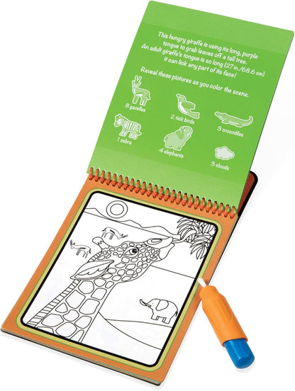 Melissa & Doug On The Go Water Wow! Mess Free Coloring Book, Reusable Water-Reveal Activity Pad, Dinosaurs, Travel Toys, Party Favors, for Toddlers & Kids Ages 3+