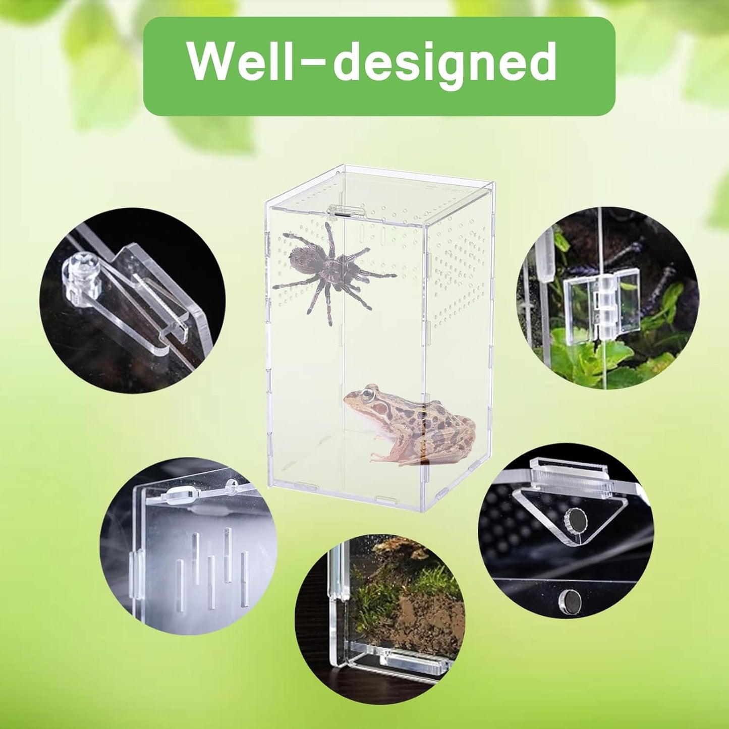 Critter Keeper Ant Farm Cane Toad Trap Little Live Pets Bug Catcher Kit for Kids Frog Habitat Turtle Tank Reptile Terrariums Lizard Cage Fish Bowl Beach Aquarium Catch and Release