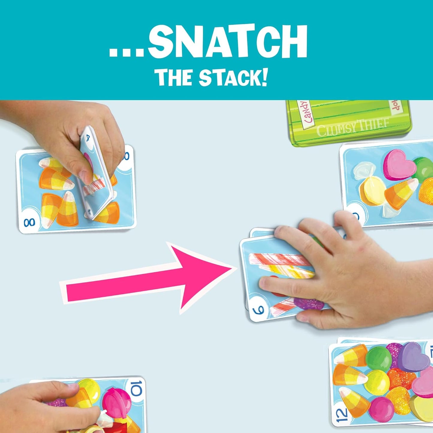 Melon Rind Clumsy Thief Math Game for Kids Ages 8+, Educational for Kid's Learning and Confidence Building, Fun Math Card Game for 3-6 Players Adding to 100