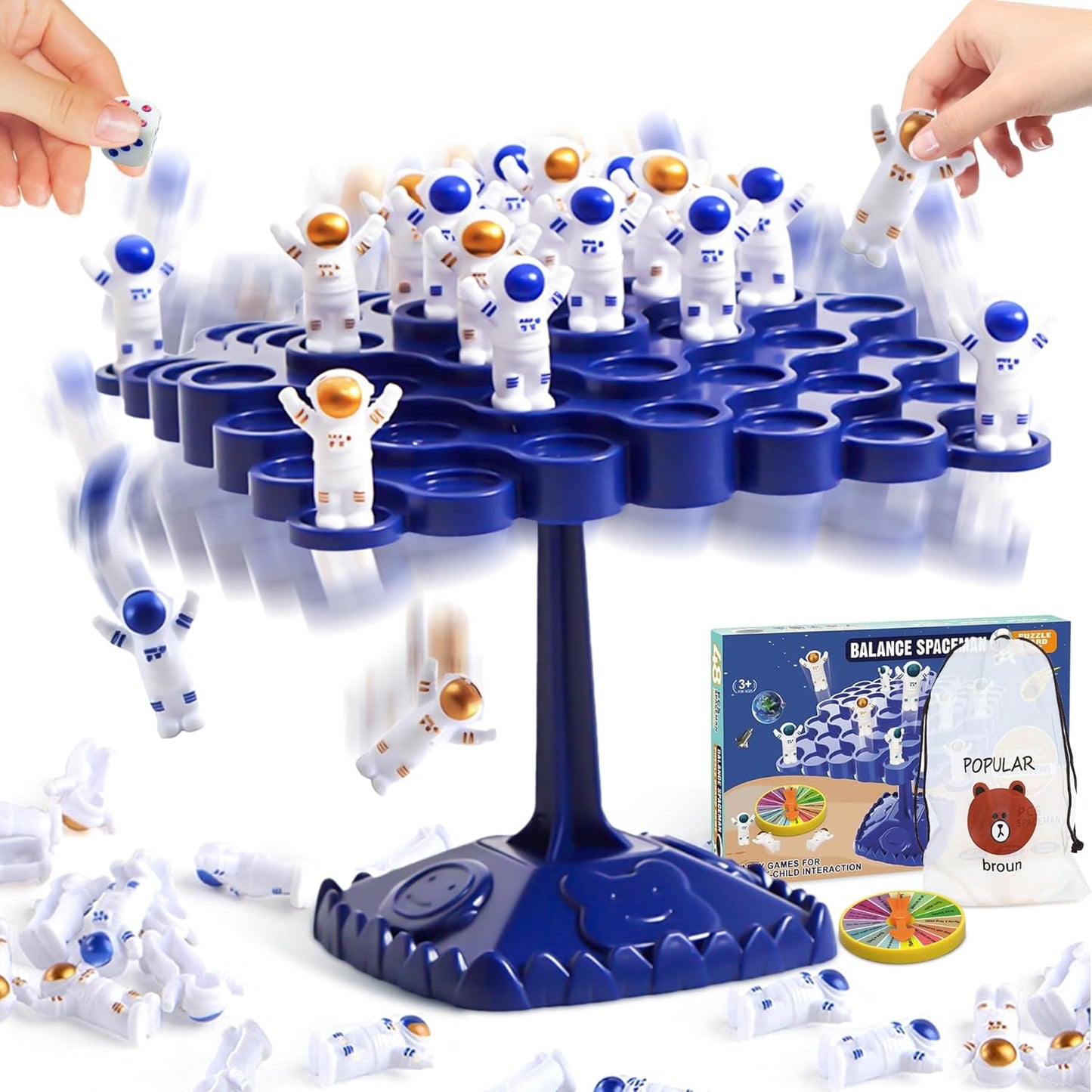 kykake Frog Balance Game Toys,Balance Game Tree Two-Player Parent-Child Interactive Family Tabletop Puzzle Montessori Toy,Frogs Board for Kids and Adults (Frog)