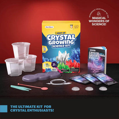Crystal Growing Kit for Kids - Science Experiments for Boys and Girls Ages 6-12 Year Old Girl Gifts - Boy Toys STEM Crafts Activities, DIY Projects - Gift for Kids Age 6 7 8 9 10 11 12