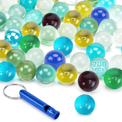 POPLAY 61PCS Marbles Games for Kids, with Gift Box for Marbles Run Games, Classroom Crafts Supplies Kit