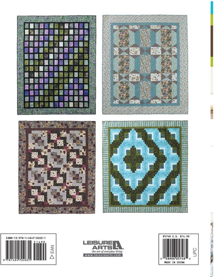 Leisure Arts Dynamic Quilts Designs Made Simple Book, Modern Quilt Patterns, Using Diamonds, Squares and Rectangles, with Step by Step Piecing Instructions