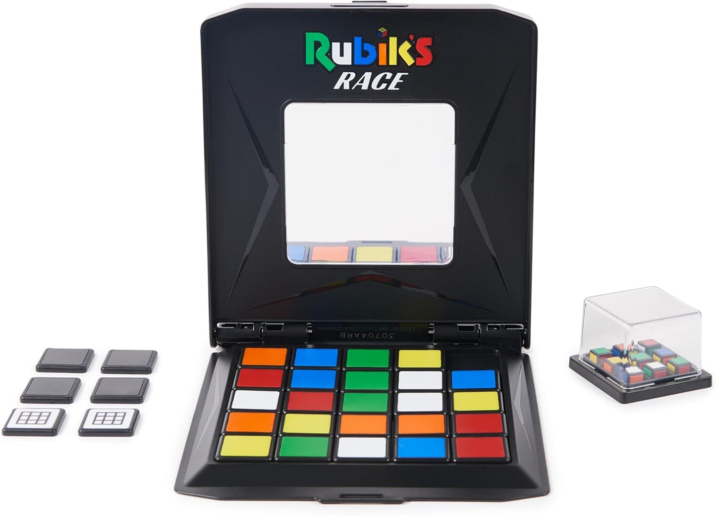 Rubik’s Cube, Rubik's Race, Ace Edition, Classic Fast-Paced Puzzle Strategy Sequence Board Game, Problem-Solving Brain Teaser, Color-Matching Game, 2 Players, for Adults, Teens, Kids Ages 7 & Up