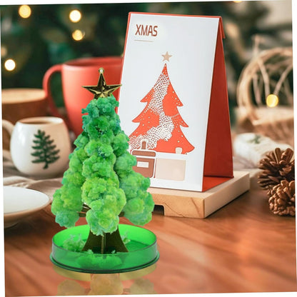 Mini Christmas Tree Magical DIY Crystal Growing Kit Educational Novelty Crystal Christmas Tree for Boys Girls Gifts