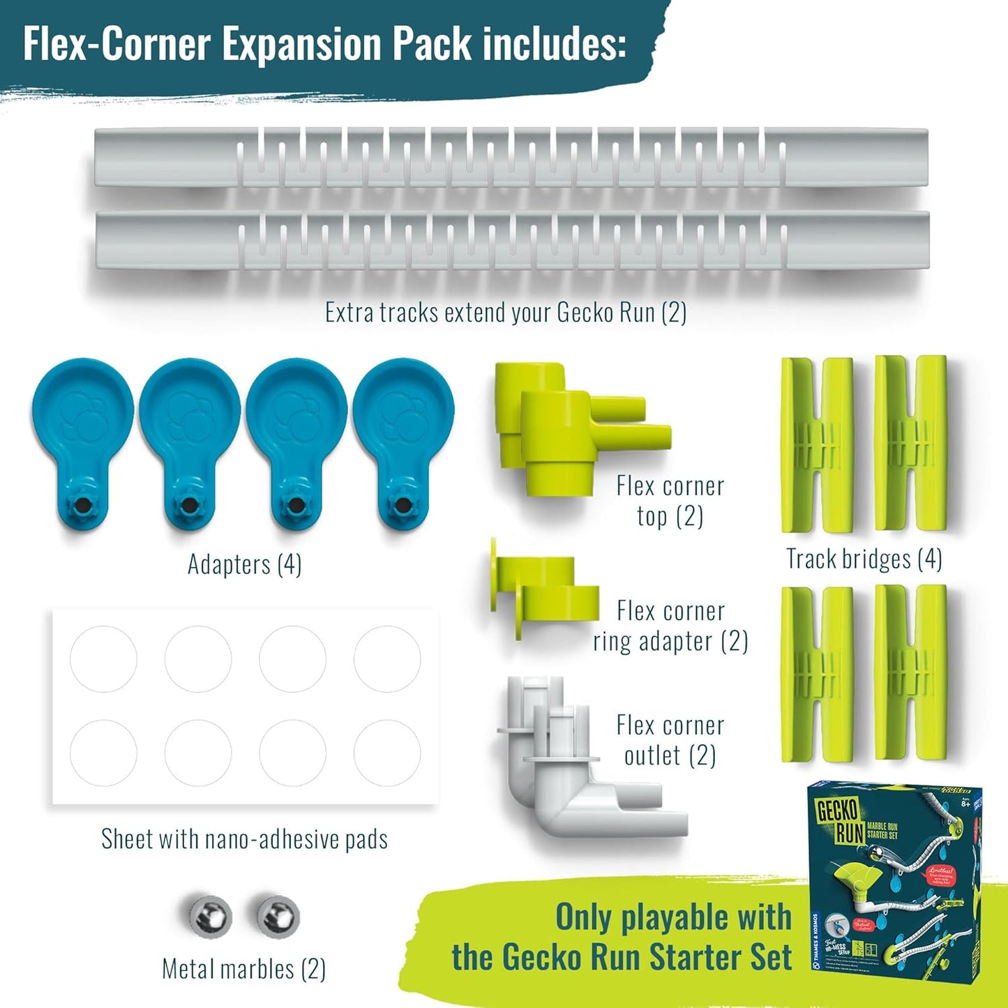 Gecko Run: Marble Run Snake Expansion Pack