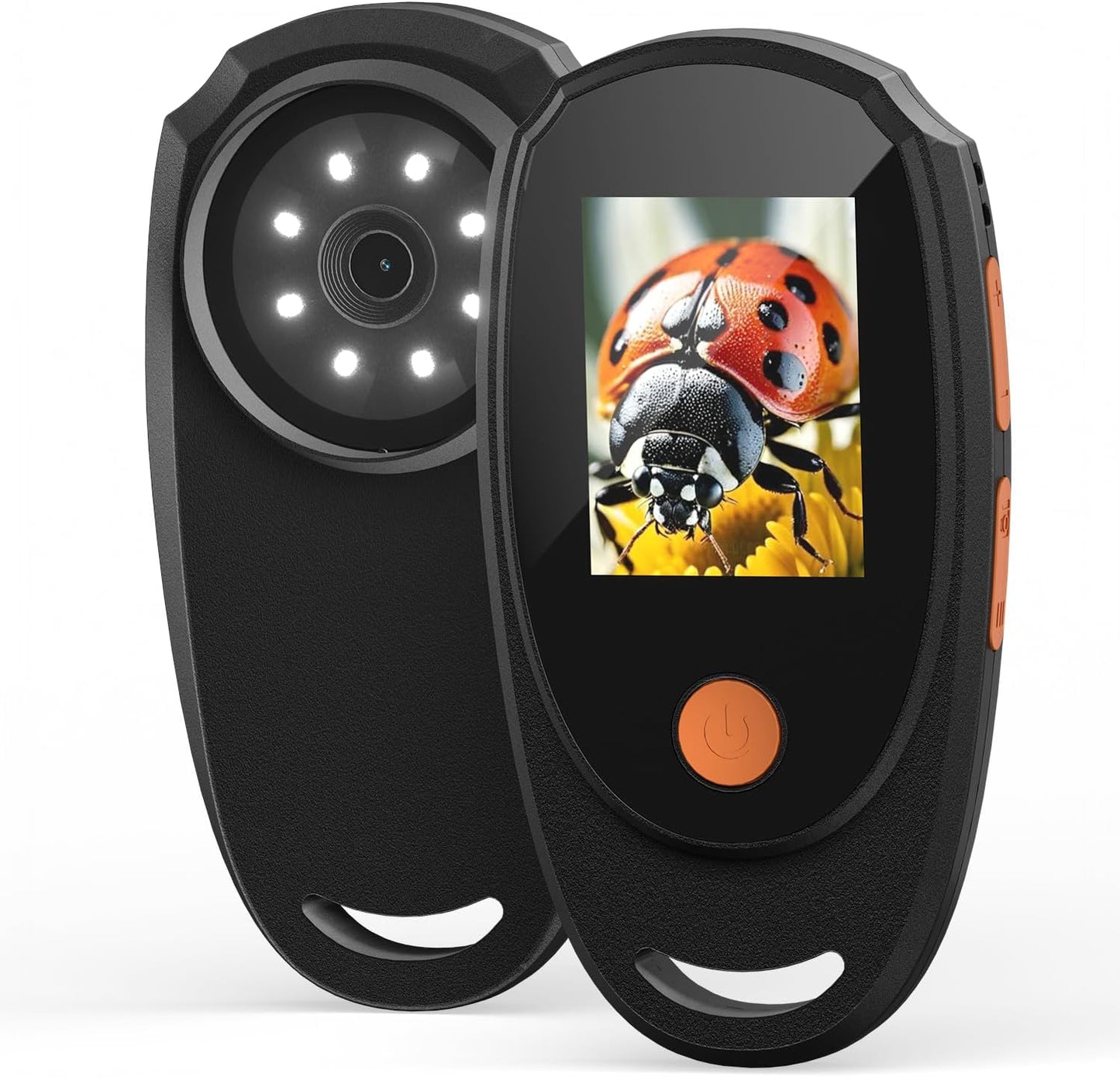 Handheld Digital Microscope with 2.0 Inch IPS Color Screen, Portable Magnifying Glass for Kids, 500x Magnification, 8 Adjustable 3-Level LED Lights, USB Compatible with PC Windows and Mac OS