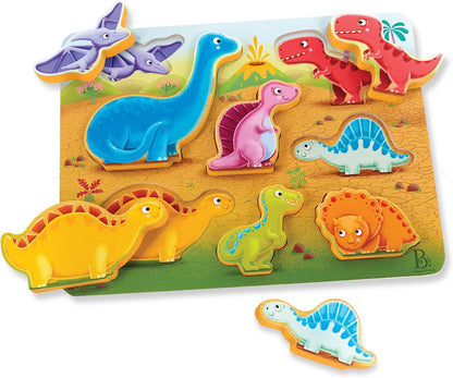 B. toys – Peek & Explore – School BusChunky Puzzle for Toddlers,Educational & Developmental Toys for Kids – 2+ Years