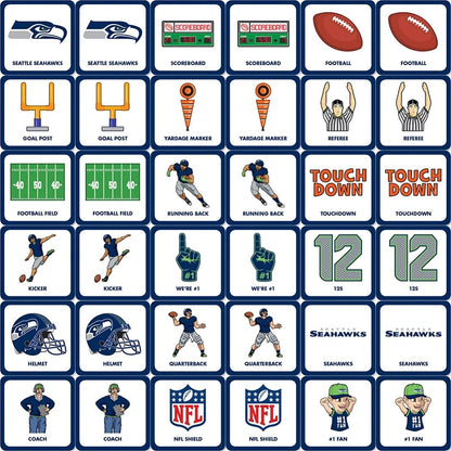 MasterPieces Sports Games - NFL Matching Game - Game for Kids and Family - Laugh and Learn