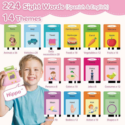 Alotwan Toddler Toys Talking Flash Cards with 510 Sight Words, Montessori Learning Toys for Toddler 1-3 2-4, Autism Sensory Speech Therapy for Boys Girls 2 3 4 5 6 Year Old Kids Gifts