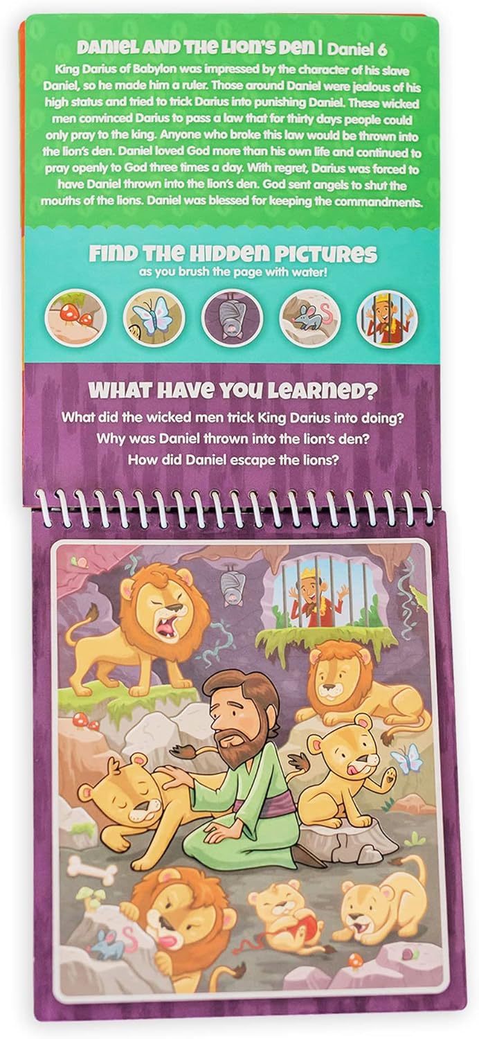 Water Reveal Coloring Scripture Book for Kids Ages 3+. New Testament Bible Stories: Preschool, Elementary, Primary, Christian, Religion