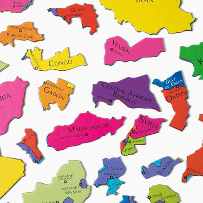 GeoToys GeoPuzzle, World Jigsaw Puzzles, 68 Pc Geography Game & Map Puzzle, Educational Games & Kids Learning Activities, Puzzle Gifts for Children Ages 6-9, Fun Learning Toys for Kids
