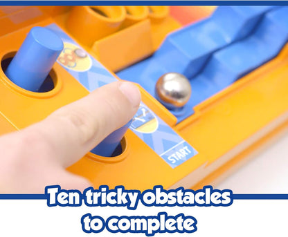 TOMY Screwball Scramble Level Up Marble Maze - Vertical Beat-The-Clock Marble Run Game - Skill & Dexterity Challenge - 1–4 Players - Ages 5+
