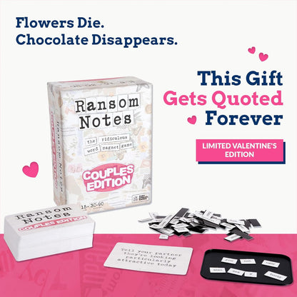 Ransom Notes - The Ridiculous Word Magnet Party Game, 3+ Players
