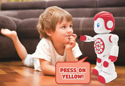 LEXiBOOK, Powerman Neo, My Robot Full of Technology, Remote Control and Gesture Control, Educational Activities in English, Programmable, Music and Dance, Sound and Light Effects, Blue/White, ROB18EN
