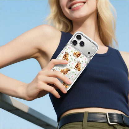 for iPhone 17 Pro Max Case [Compatible with Magsafe],Girls Women Clear Magnetic Case Silicone Shockproof Protective Cover with Pattern Colorful Motivational Letters