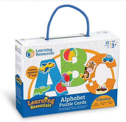 Learning Resources Alphabet Puzzle Cards, Early ABCs, Toddler Puzzle, 26-Self Correcting Puzzles, Alphabet Toys for Toddlers, ABC toys, 52 Pieces, Ages 3+