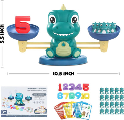Snugzy Frog Balance Counting Toys, Number Counting Scale Games for Kids Cool Math Learning Games for Boys and Girls Preschool Kindergarten Learning STEM Montessori Educational Toys for 3+ (93 PCS)