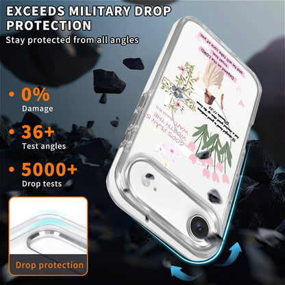 for iPhone 17 Pro Max Case [Compatible with Magsafe],Girls Women Clear Magnetic Case Silicone Shockproof Protective Cover with Pattern Colorful Motivational Letters