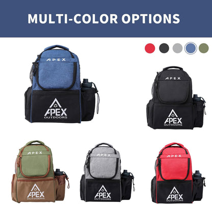 Disc Golf Bag, Large Disc Golf Backpack Holds Over 21 Discs, Durable & Lightweight with Multiple Storage Pockets
