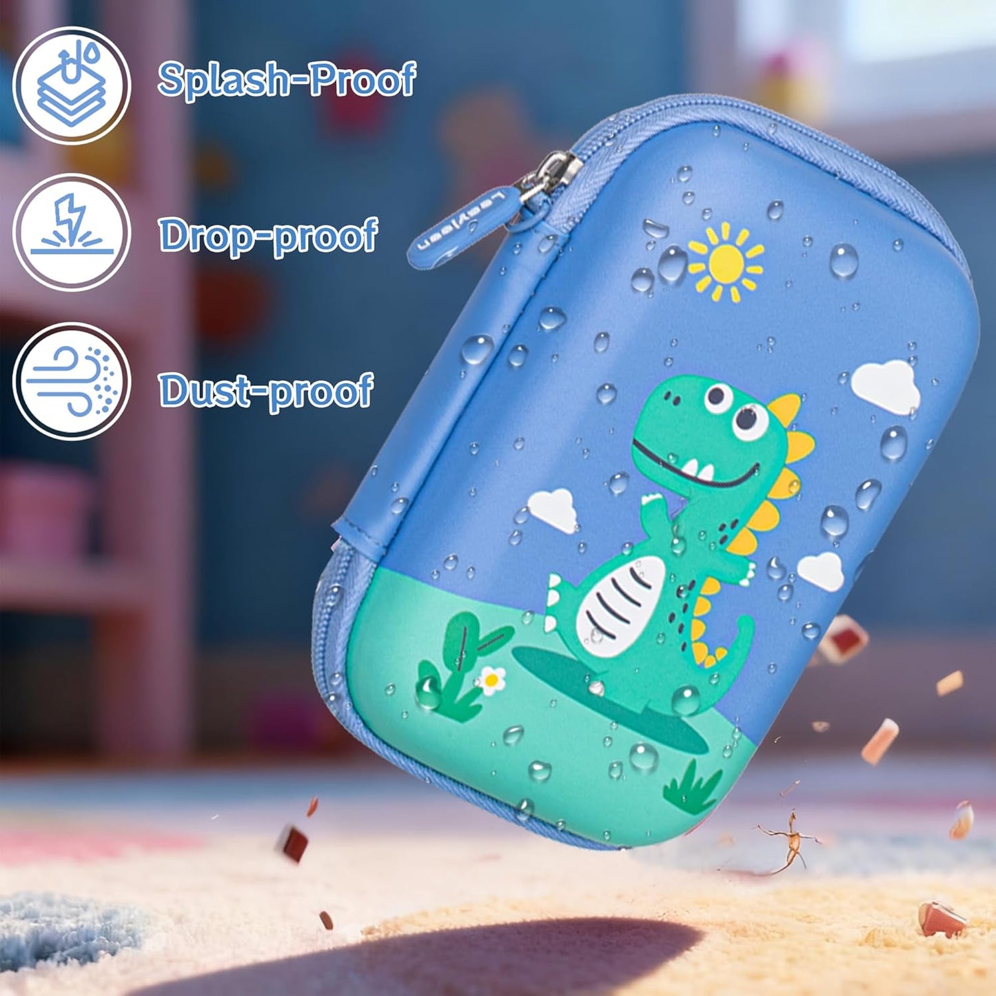 Leayjeen Kids Smartphone Case Compatible with Kikapabi/Joozfee/Prysyedawn 2.8" Touchscreen Toddler Learning Play Toy Phone,Birthday Gifts for Girls Age 3-10 Kids Toys Cell Phone-Purple(Case Only)