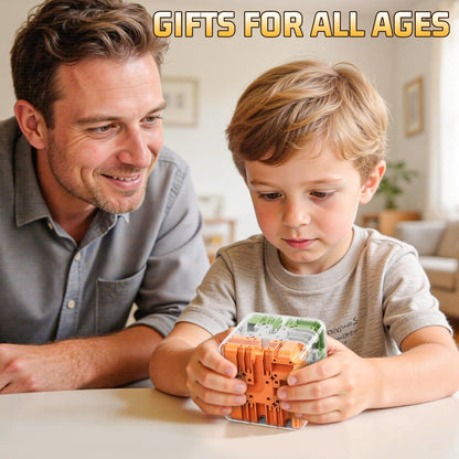JUKUDAHU 3D Cube Puzzle Toys for Kids 3-5 5-8 8-12 with Ball, Educational Brain Teaser Color Matched Game, Family Board Game Fidget Toys Birthday Gift for Boys Girls 3 4 5 6 7 8 9 10+ Years Old Teens