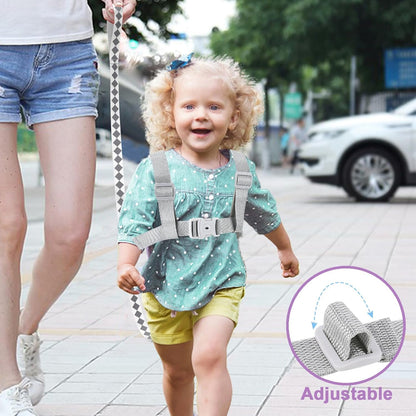 Accmor Toddler Harness Leash + Reflective Anti Lost Wrist Link, Cute Car Kids Back Pack with Hand Strap Collapsible Child Walking Restraint Belt Tether Hold Baby Boys Close for Outdoor Travel