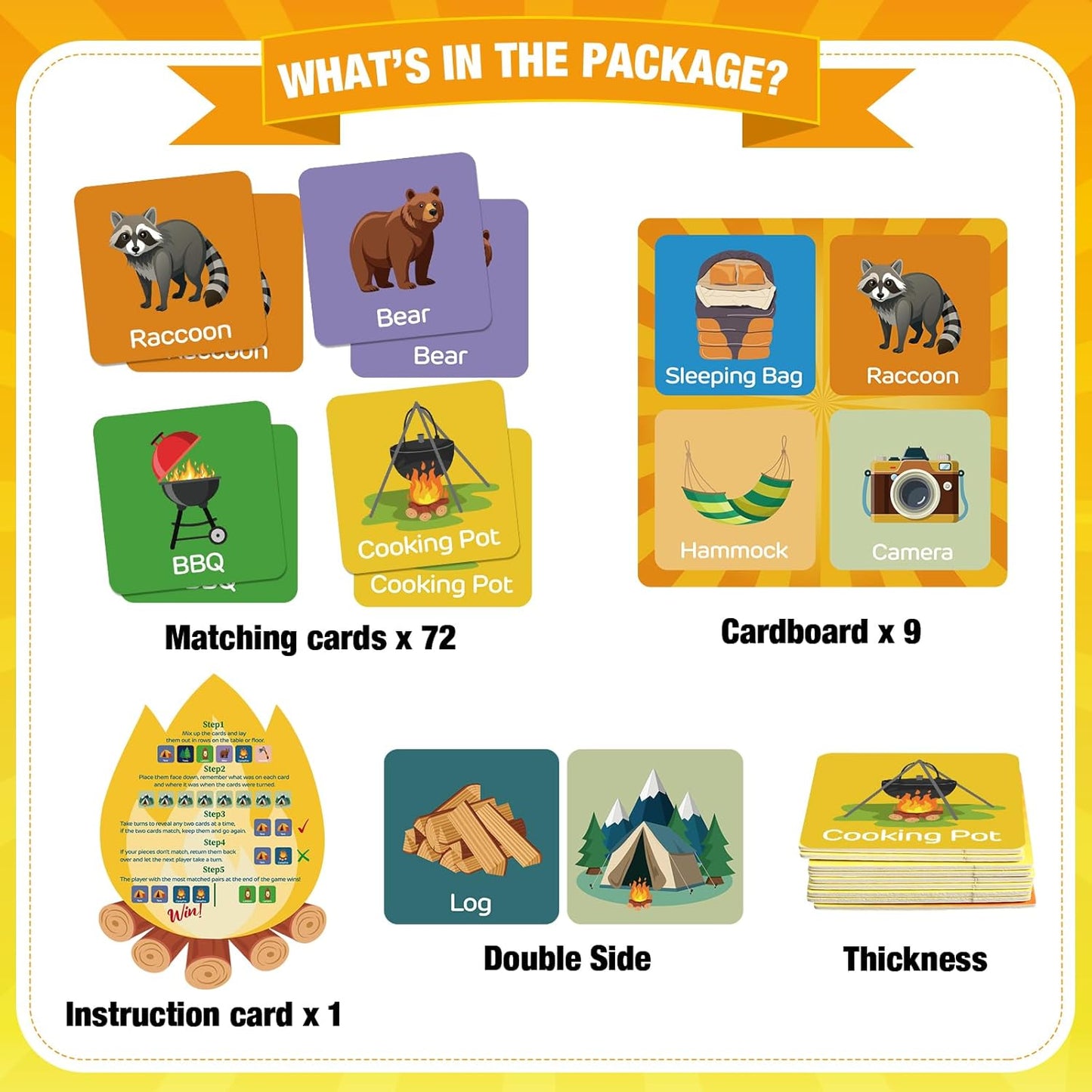 Fuutreo 82 Pcs Christian Memory Matching Games Religious Bible Matching Cards Memory Game Concentration Cards for Winter Holiday Educational Gifts Family Supplies